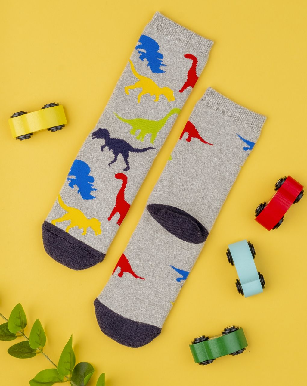 παιδικές κάλτσες αντιολισθητικές με δεινόσαυρους για αγόρι - Prénatal