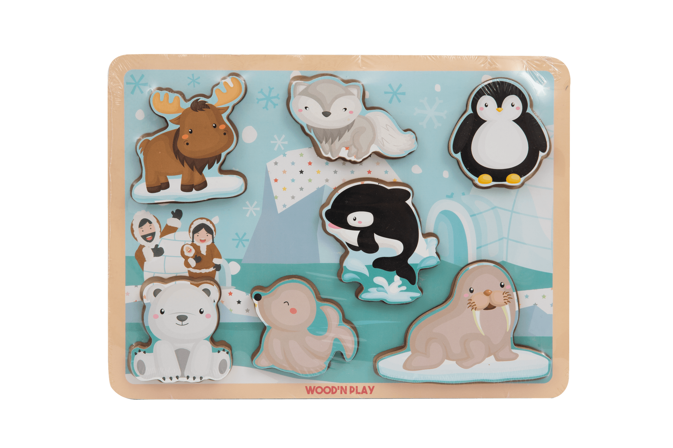 Wood n' play ξύλινα παζλ 3d (6 σχέδια) prg00430 - Wood'N Play