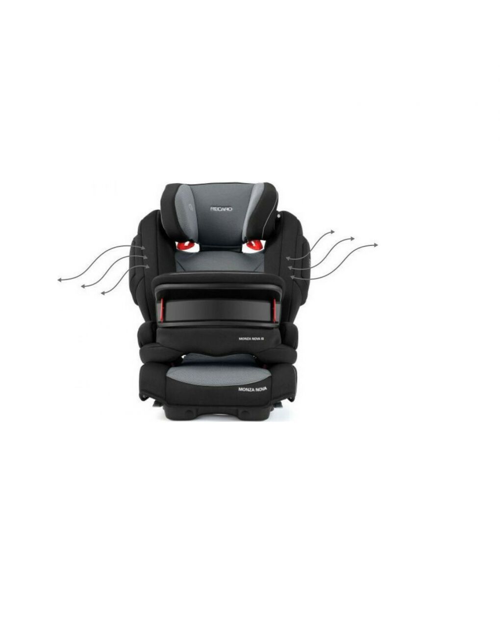 Recaro παιδικό κάθισμα αυτοκινήτου monza nova is prime mat black ομ. 1/2/3 - Recaro
