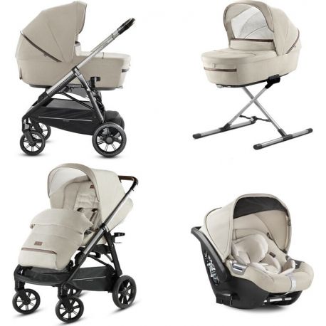 Inglesina σύστημα μετακίνησης aptica quattro system with cab car seat cashmere μπεζ - Inglesina