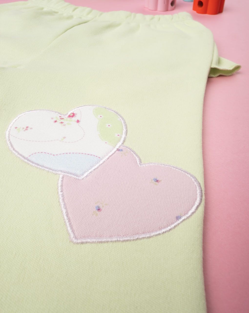 βρεφικό σετ βαμβακερό μπλούζα και παντελόνι με αρκουδάκια παστέλ για κορίτσι - Prénatal