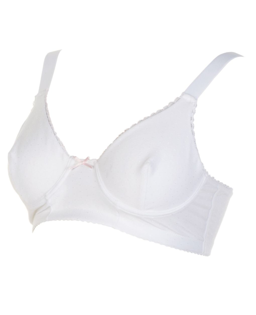γυναικείο σουτιέν εγκυμοσύνης από μικροφίμπρα σε λευκό κουπ c - Prénatal