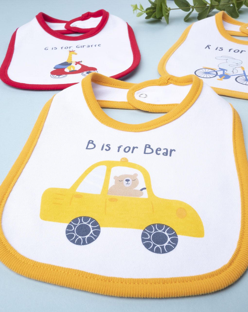 βρεφικές σαλιάρες με οχήματα πακέτο x5 τμχ για αγόρι - Prénatal