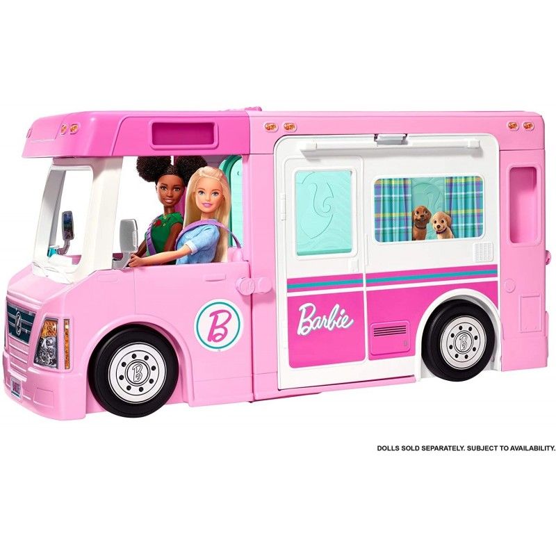 Barbie 3-σε-1 dreamcamper τροχόσπιτο ghl93 - BARBIE