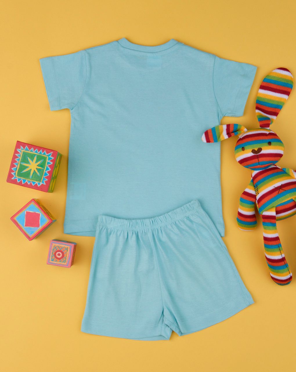 πιτζάμες jersey πακέτο χ2 σετ μπλε με δελφινάκια για αγόρι - Prénatal