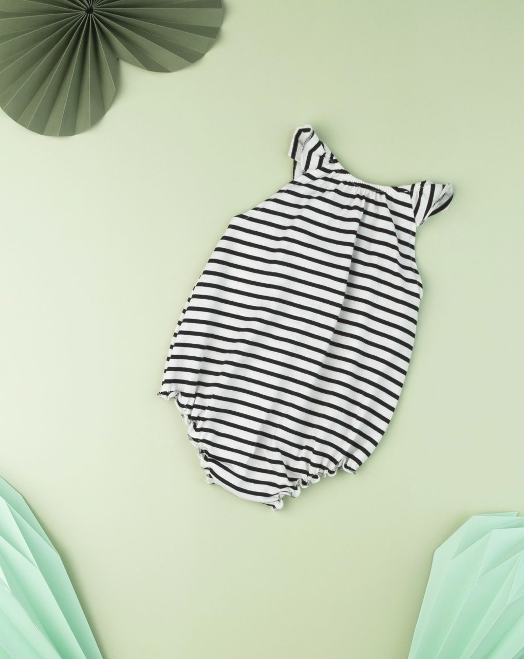 φορμάκι κοντό ριγέ ασπρόμαυρο για κορίτσι - Prénatal