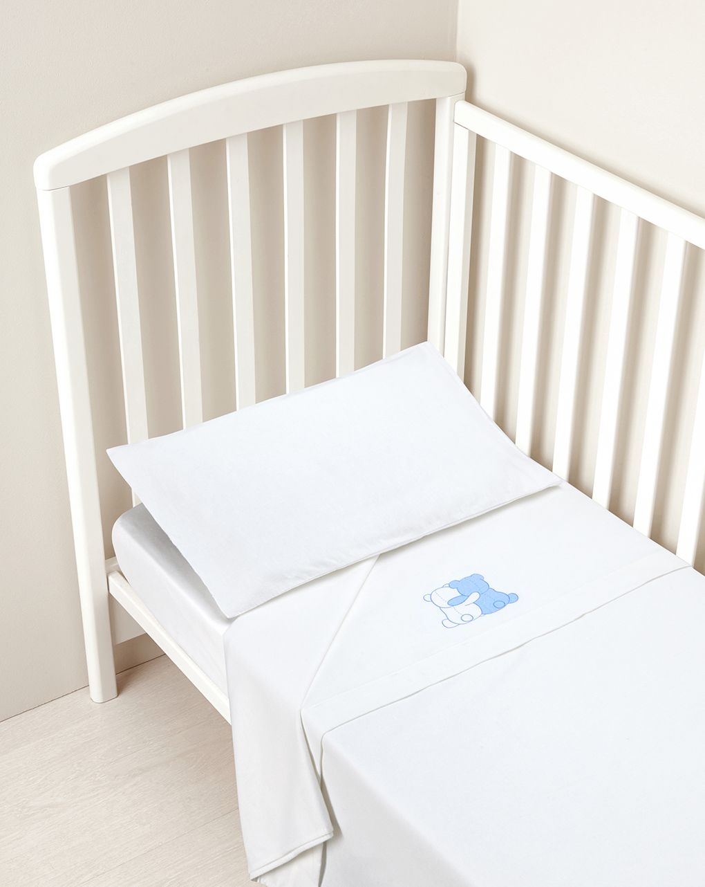 σετ σεντόνια και μαξιλαροθήκη βαμβακερά 3 τεμάχια για αγόρι - Prénatal