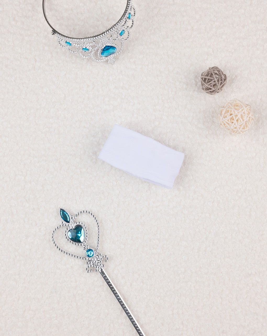 βρεφική κορδέλα μαλλιών λευκή με λουλούδια για κορίτσι - Prénatal