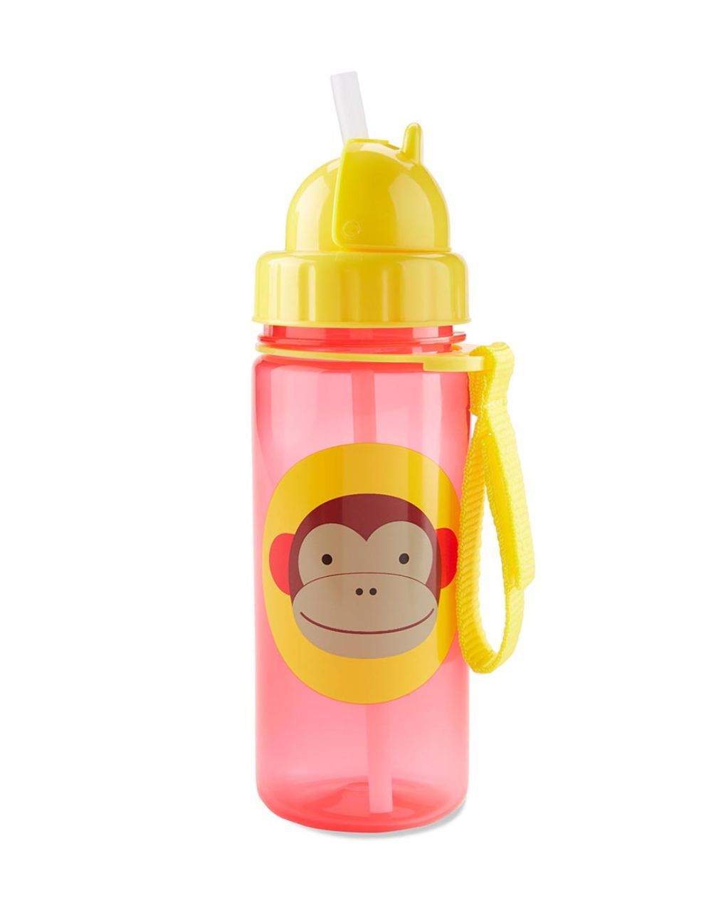 Skip hop zoo πλαστικό παγούρι με καλαμάκι 384.5ml monkey 29-2903033-09