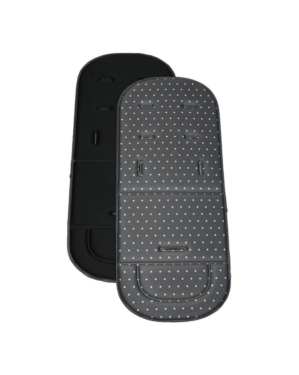 Bebe stars κάλυμμα καροτσιού & καθίσματος αυτοκινήτου polka dot dark grey 208-186 - Bebe Stars
