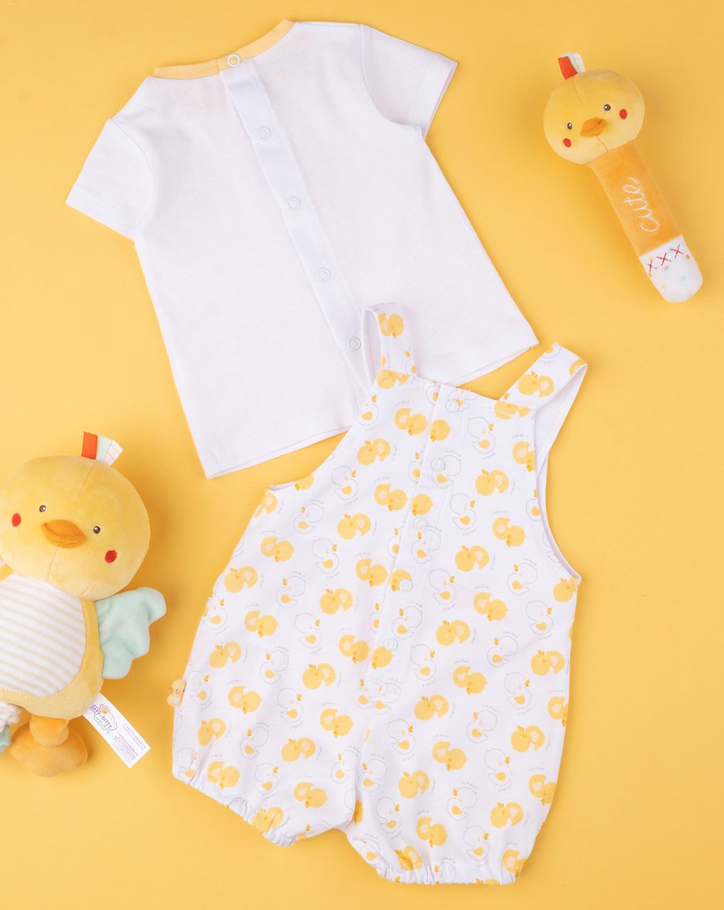 βρεφικό σετ t-shirt και σαλοπέτα με παπάκια για αγόρι - Prénatal