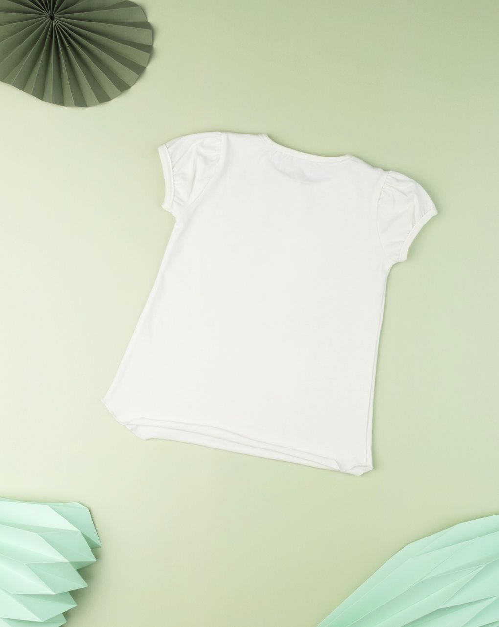 T-shirt jersey λευκό με στάμπα lovely day για κορίτσι - Prénatal