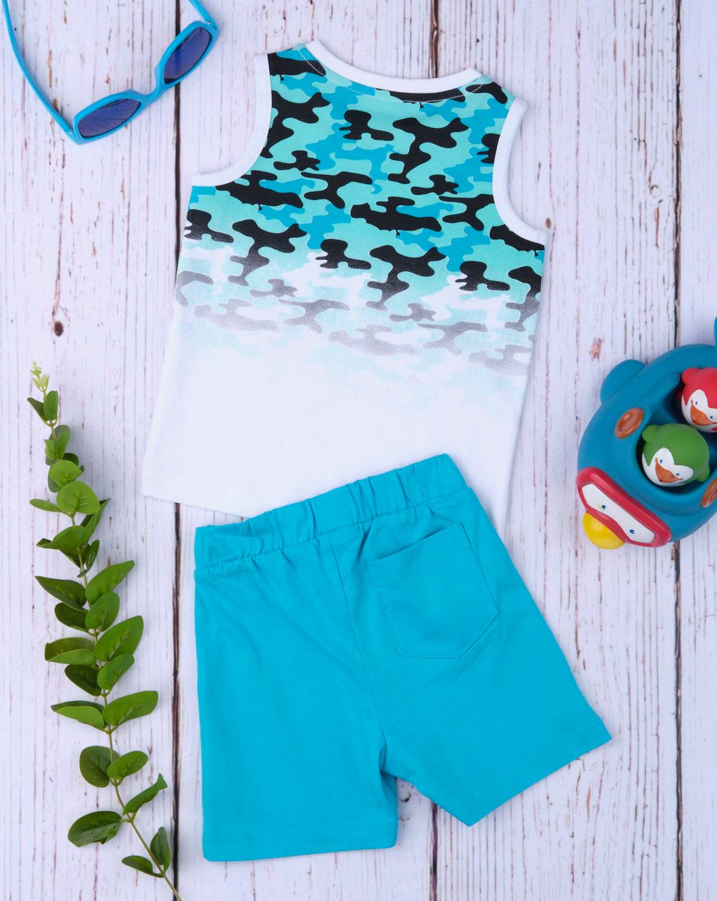 σετ μπλούζα σορτσάκι για αγόρι - Prénatal