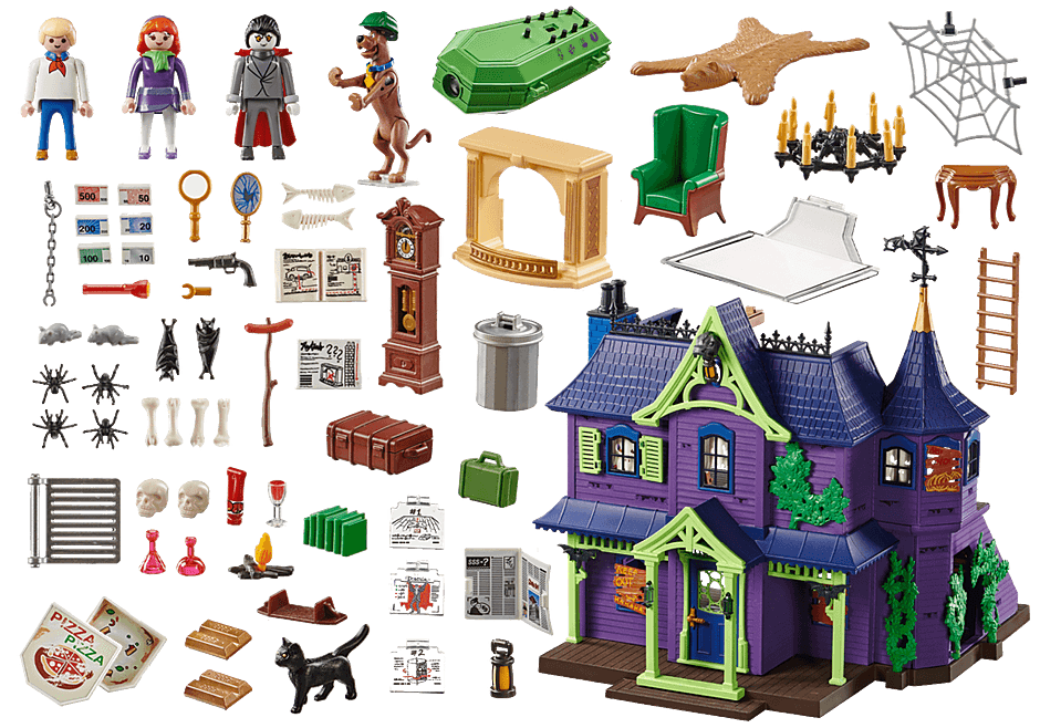 Playmobil scooby-doo  περιπέτεια στο στοιχειωμένο σπίτι 70361 - Playmobil, Playmobil Scooby-Doo