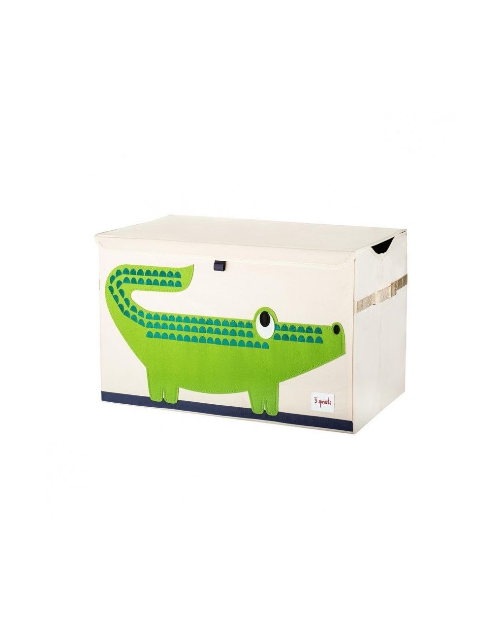3sprouts καλάθι για παιχνίδια με καπάκι - crocodile - 3 sprouts