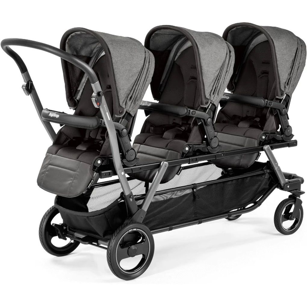 Peg perego καρότσι τριδύμων  piroette city grey - Peg-Pérego