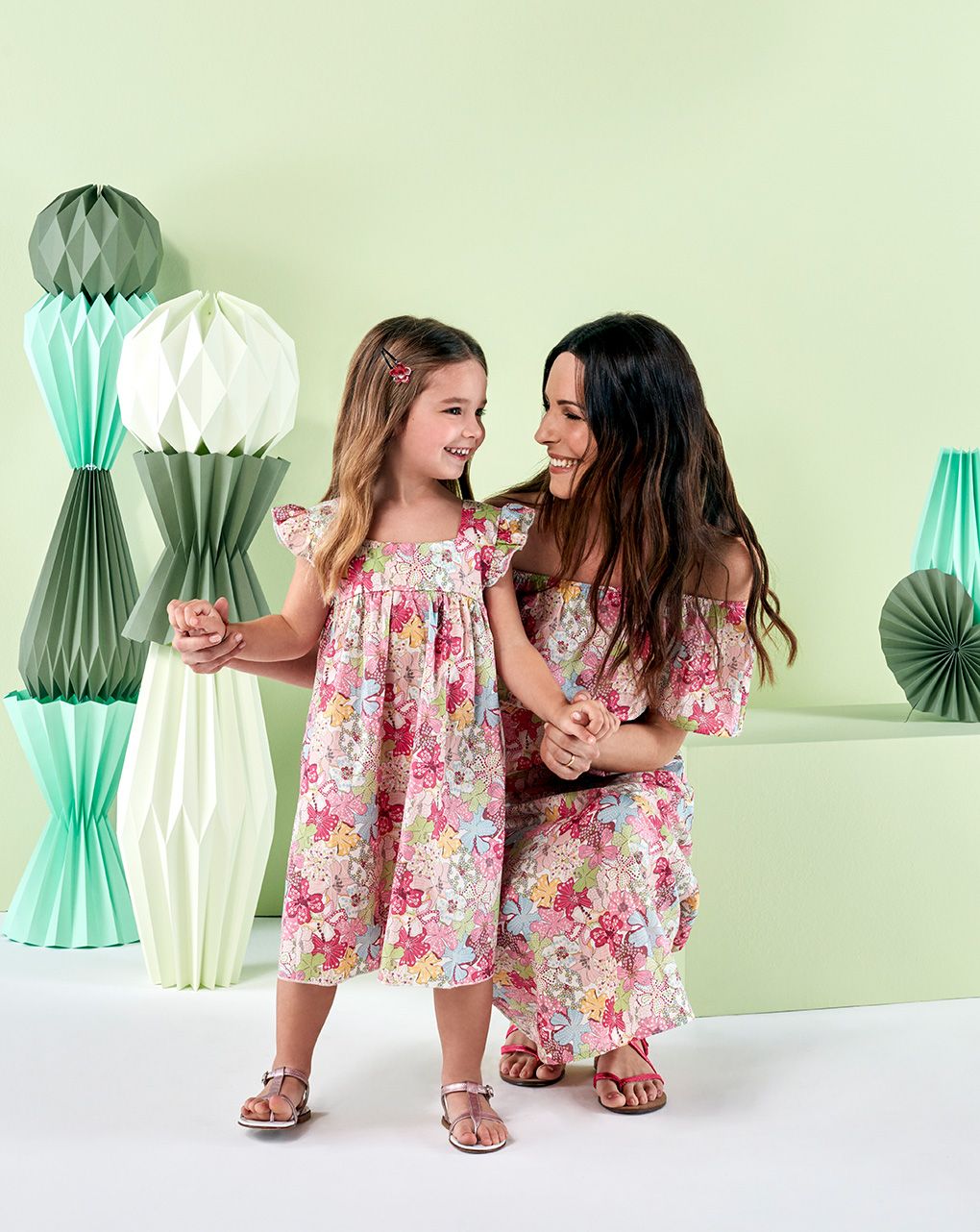 γυναικείο φόρεμα εγκυμοσύνης/θηλασμού μακρύ με εμπριμέ στάμπα - Prénatal