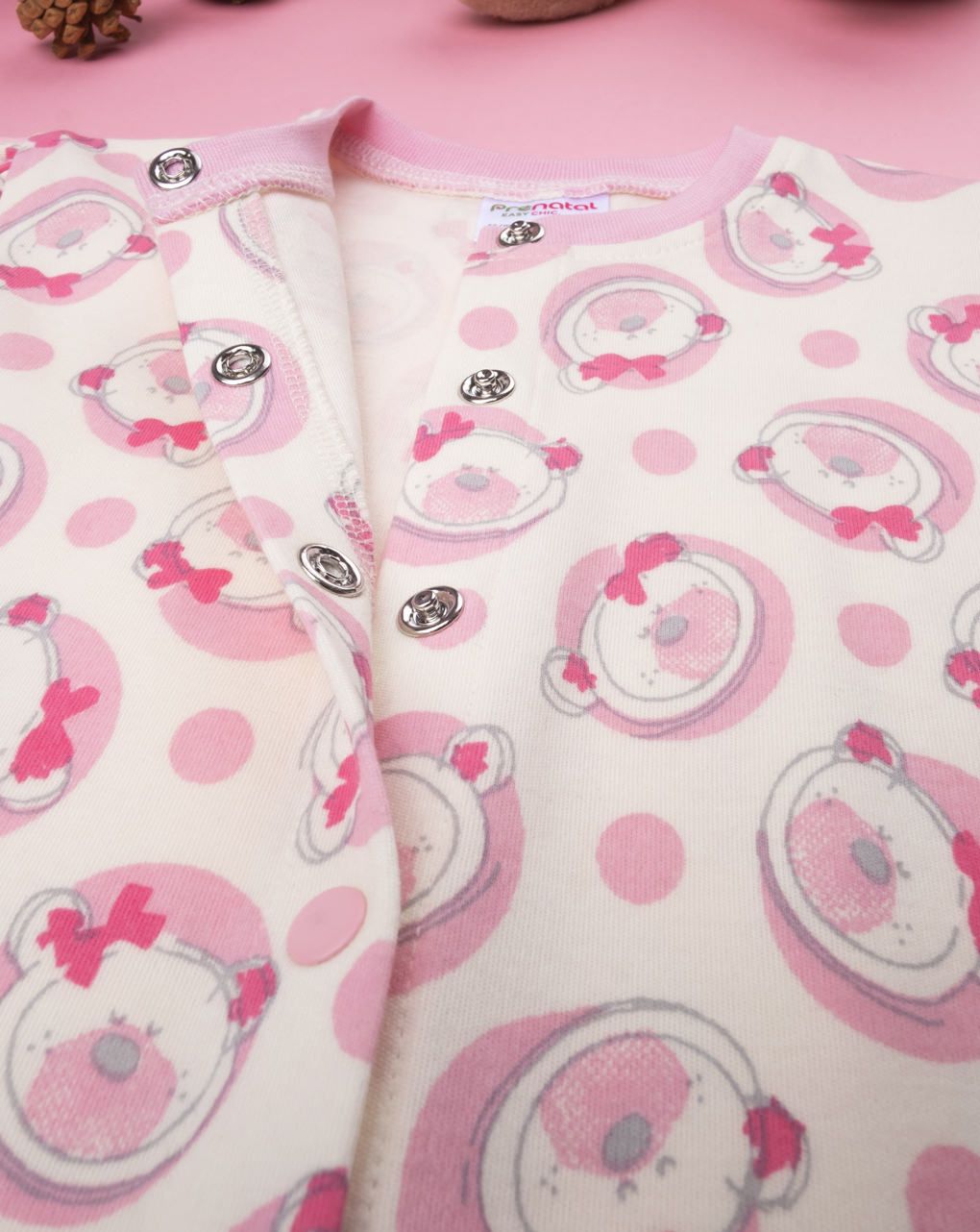 ολόσωμη πιτζάμα βαμβακερή για κορίτσι - Prénatal