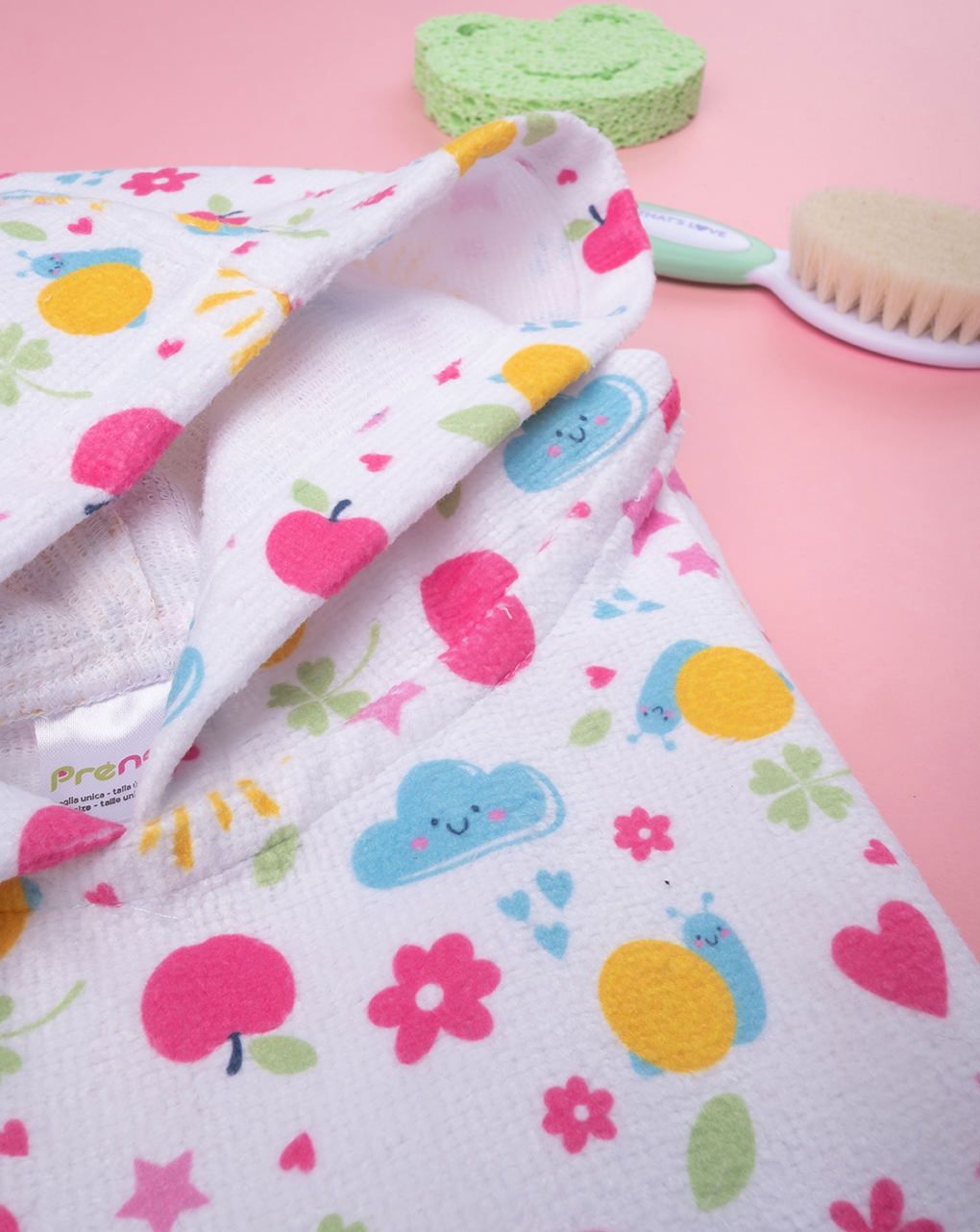 βρεφικό πόντσο θαλάσσης με στοιχεία φύσης για κορίτσι - Prénatal