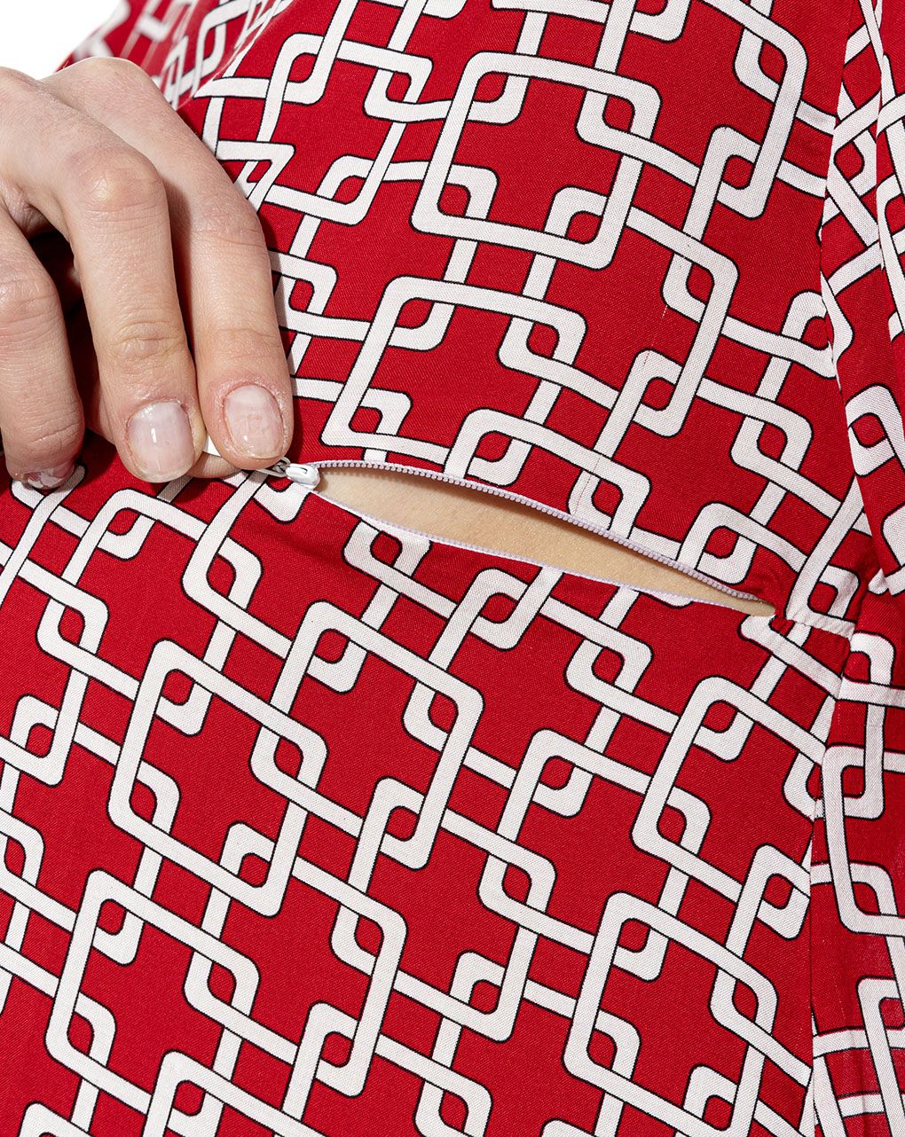 γυναικεία μπλούζα εγκυμοσύνης / θηλασμού με γεωμετρικά σχέδια - Prénatal