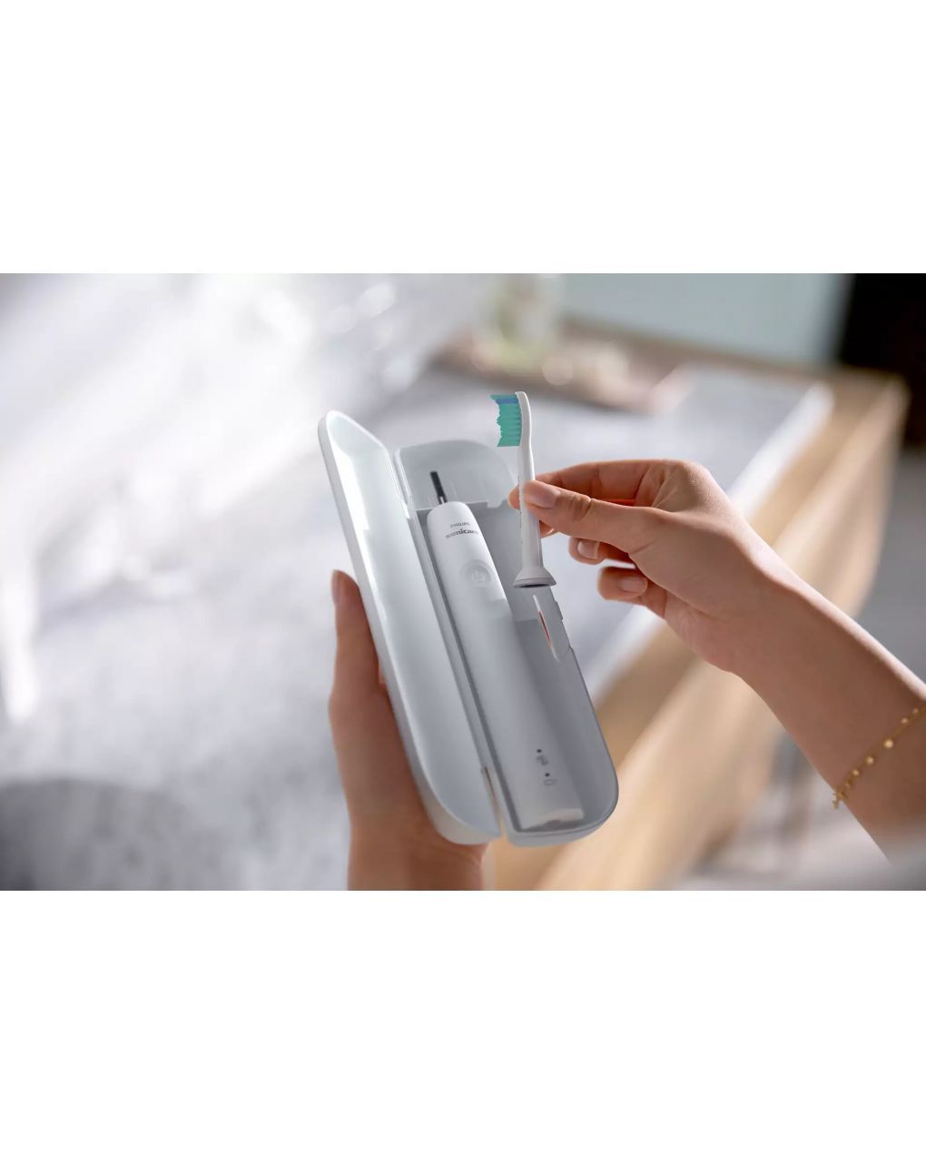 Philips sonicare - ηλεκτρική οδοντόβουρτσα  3100 series hx3671/13 white - Philips Sonicare