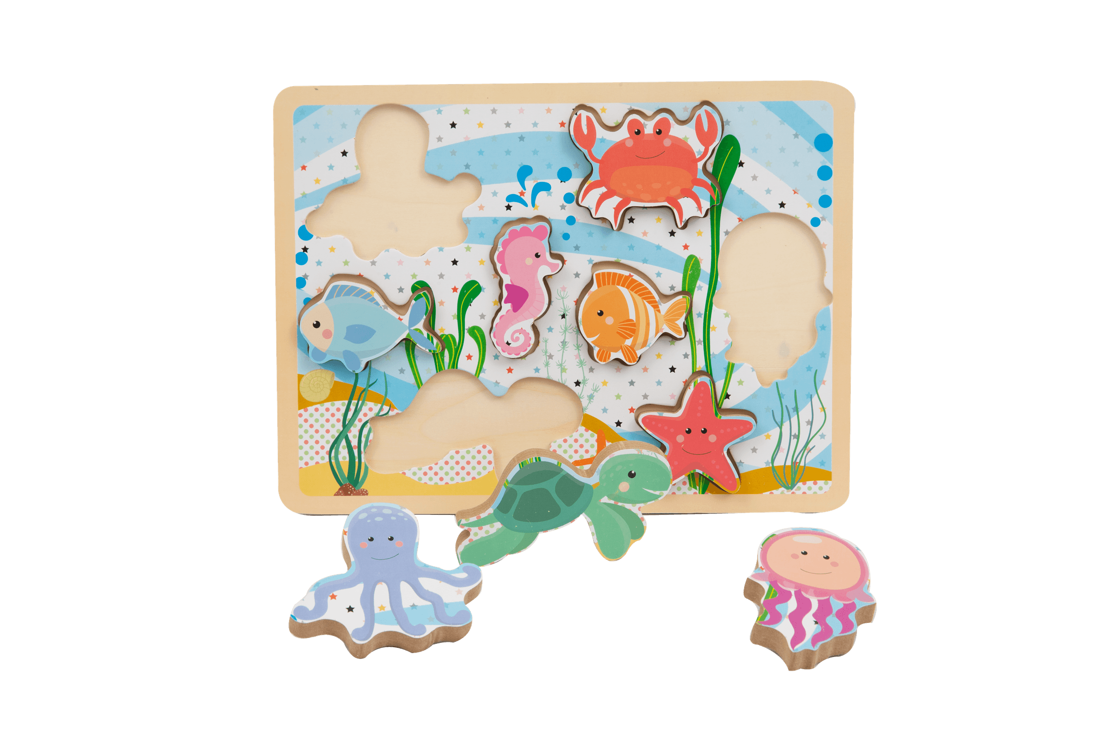 Wood n' play ξύλινα παζλ 3d (6 σχέδια) prg00430 - Wood'N Play