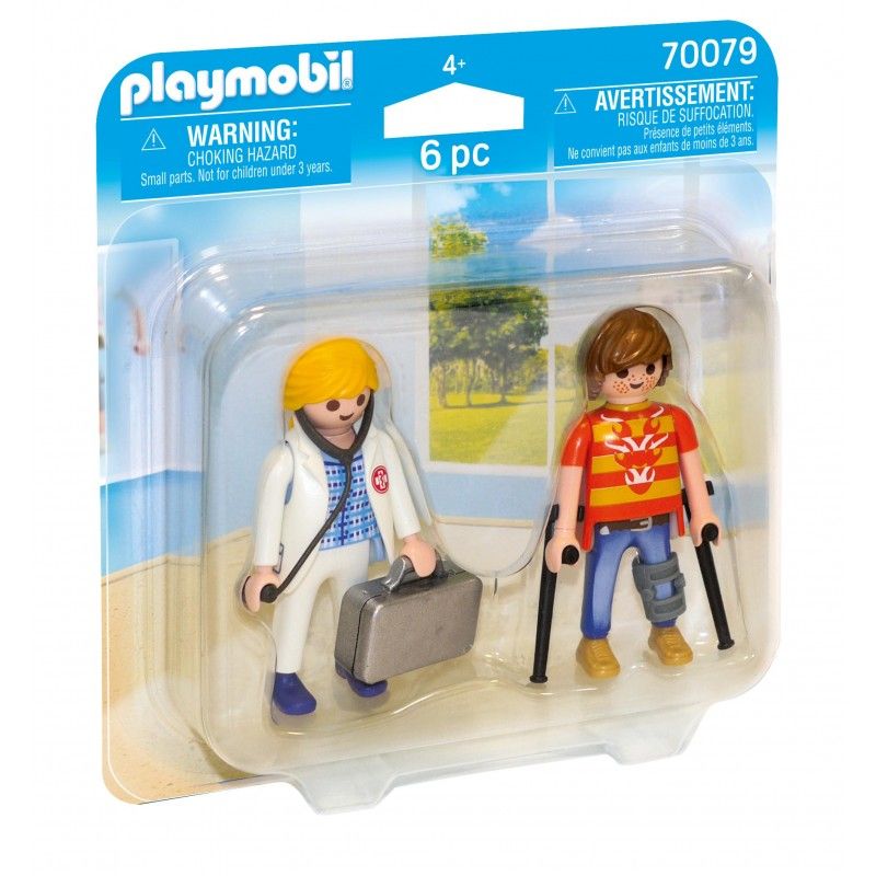 Playmobil duo pack γιατρός και ασθενής 70079 - Playmobil, Playmobil City Life