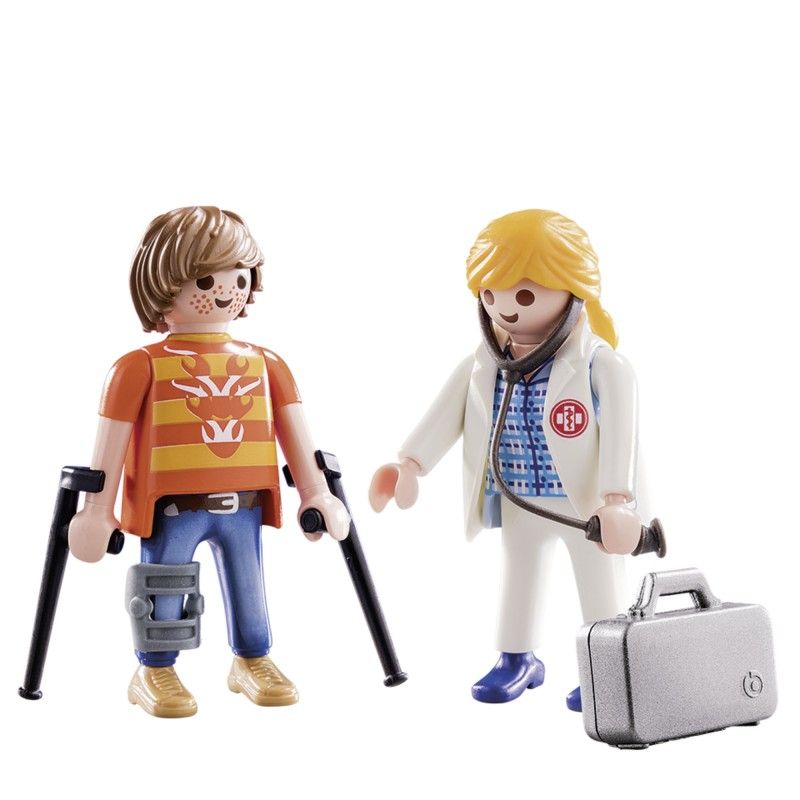 Playmobil duo pack γιατρός και ασθενής 70079 - Playmobil, Playmobil City Life
