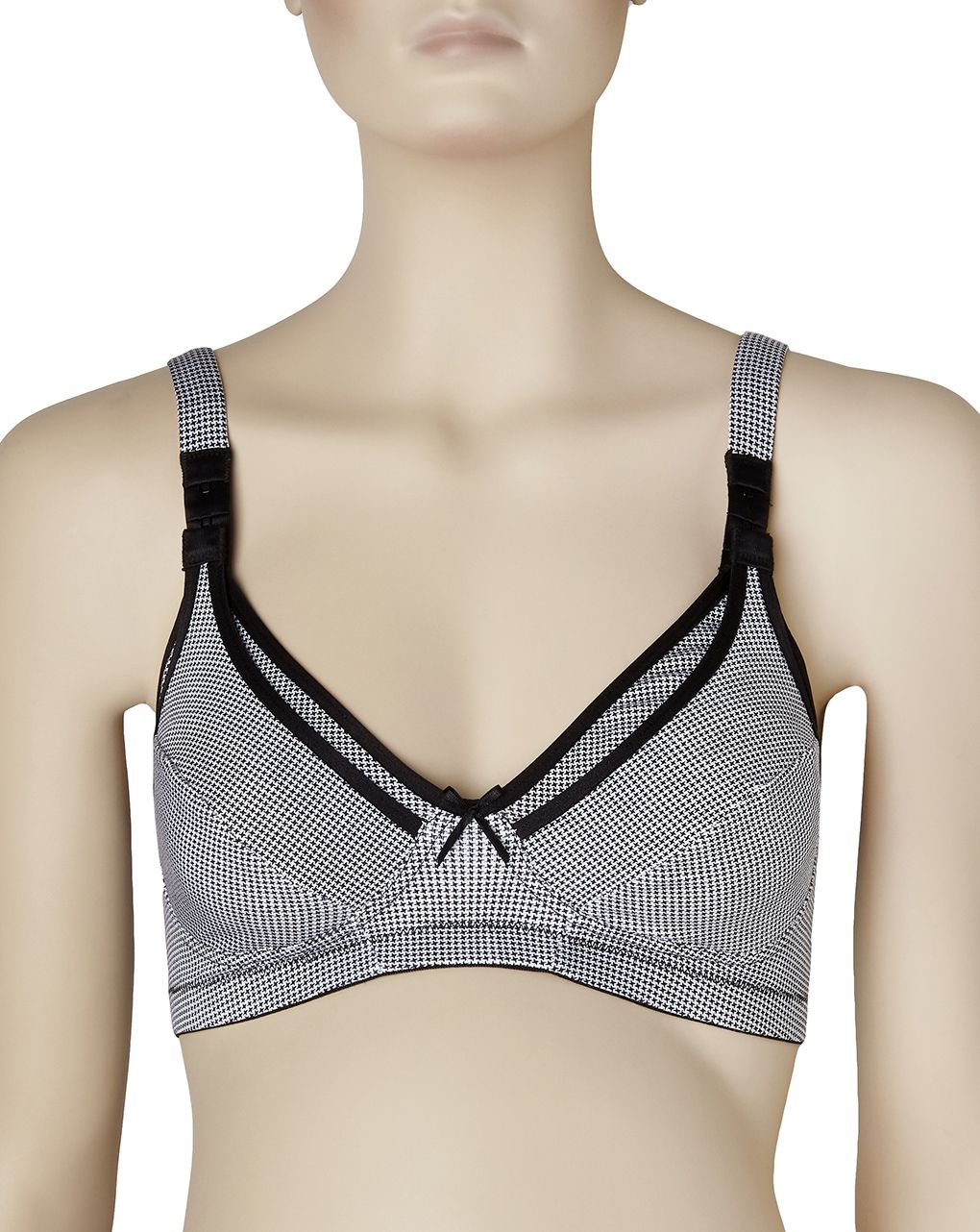 σουτιεν θηλασμου pied de poule μαυρο - Prénatal