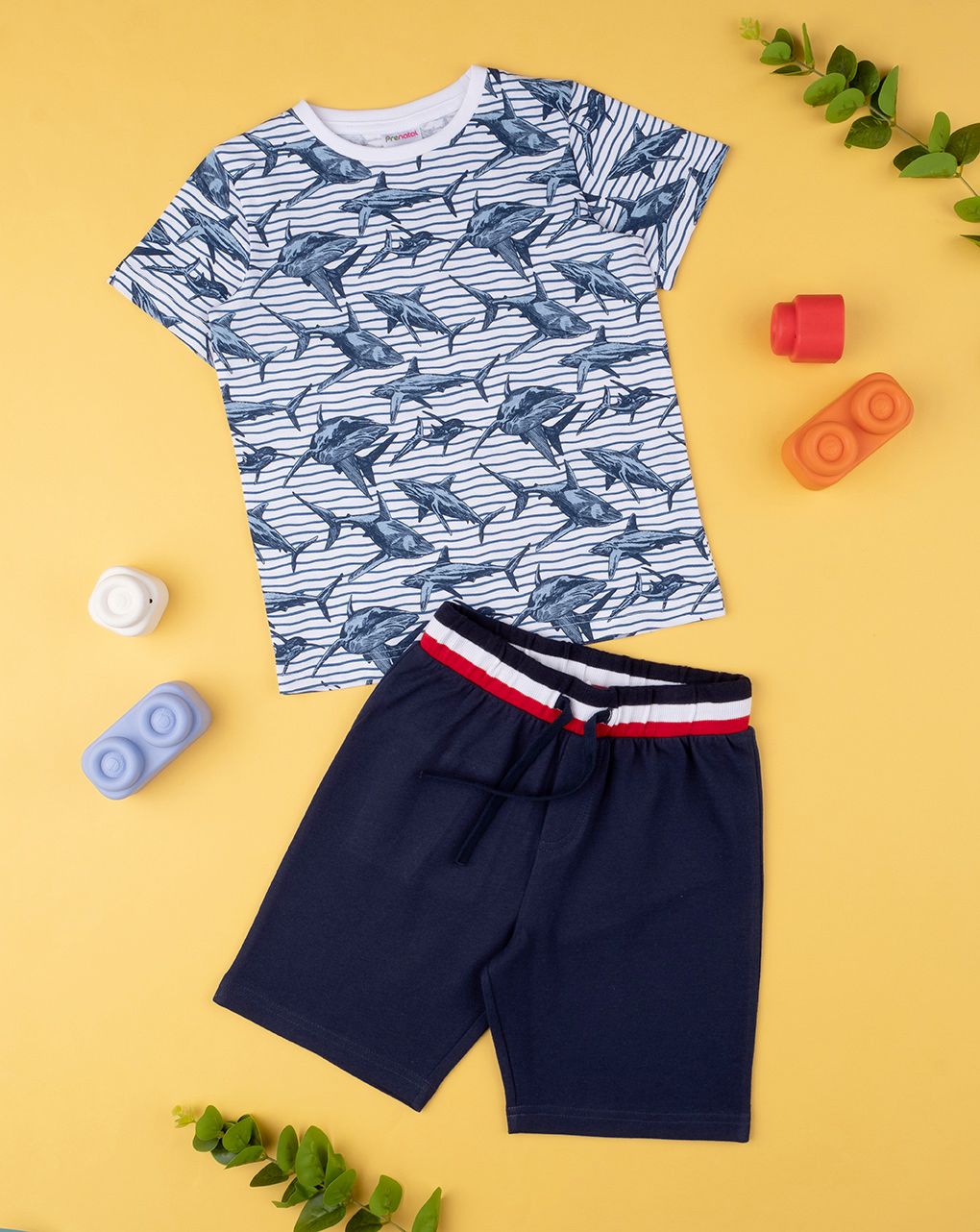 παιδικό σετ t-shirt και βερμούδα για αγόρι - Prénatal