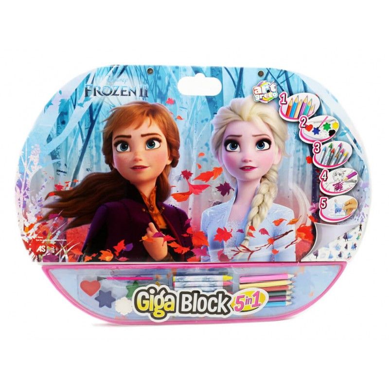 Giga block σετ ζωγραφικής 5 σε 1 disney frozen ii 1023-62722 - 