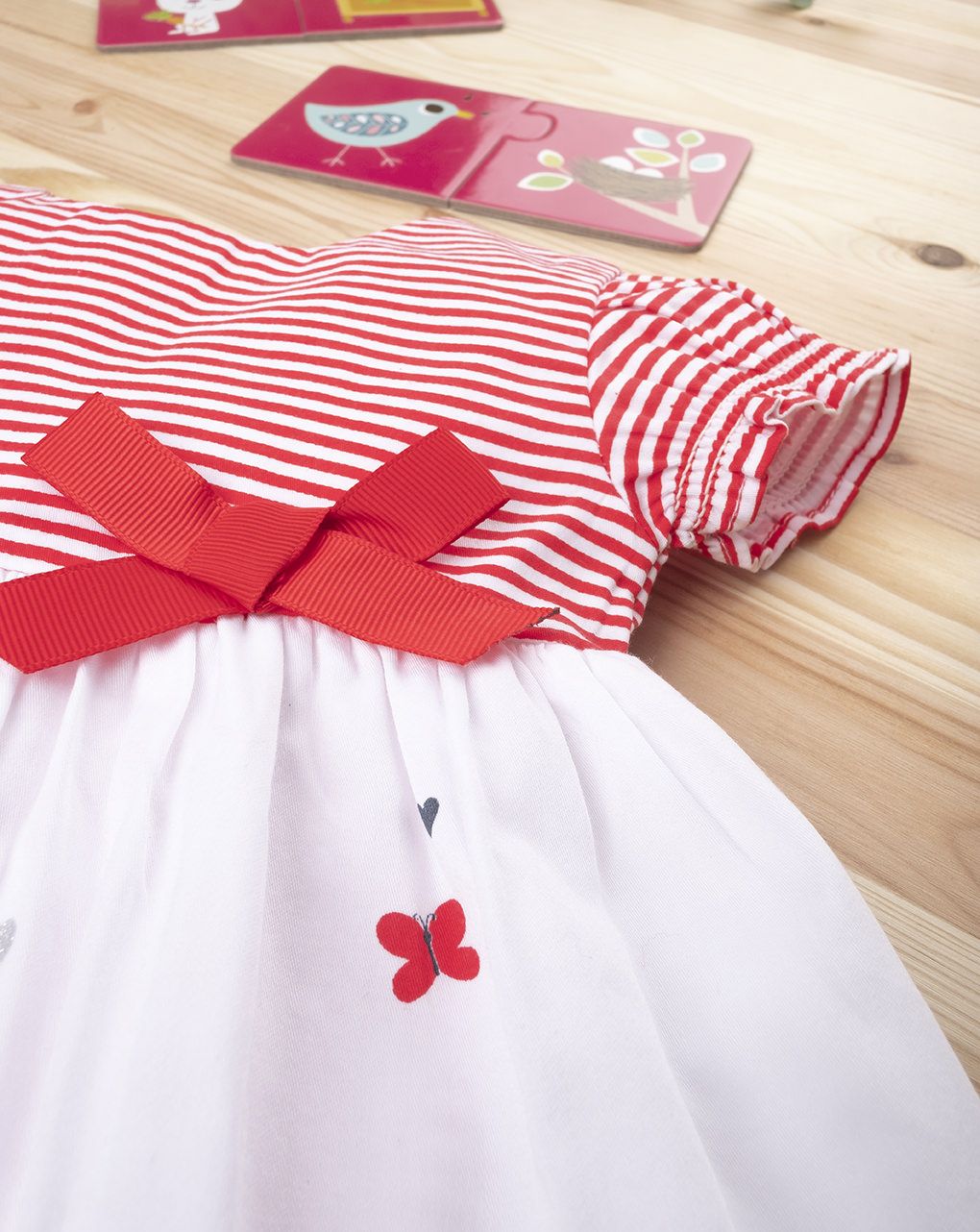 βρεφικό φόρεμα με κερασάκια για κορίτσι 690550 - Prénatal