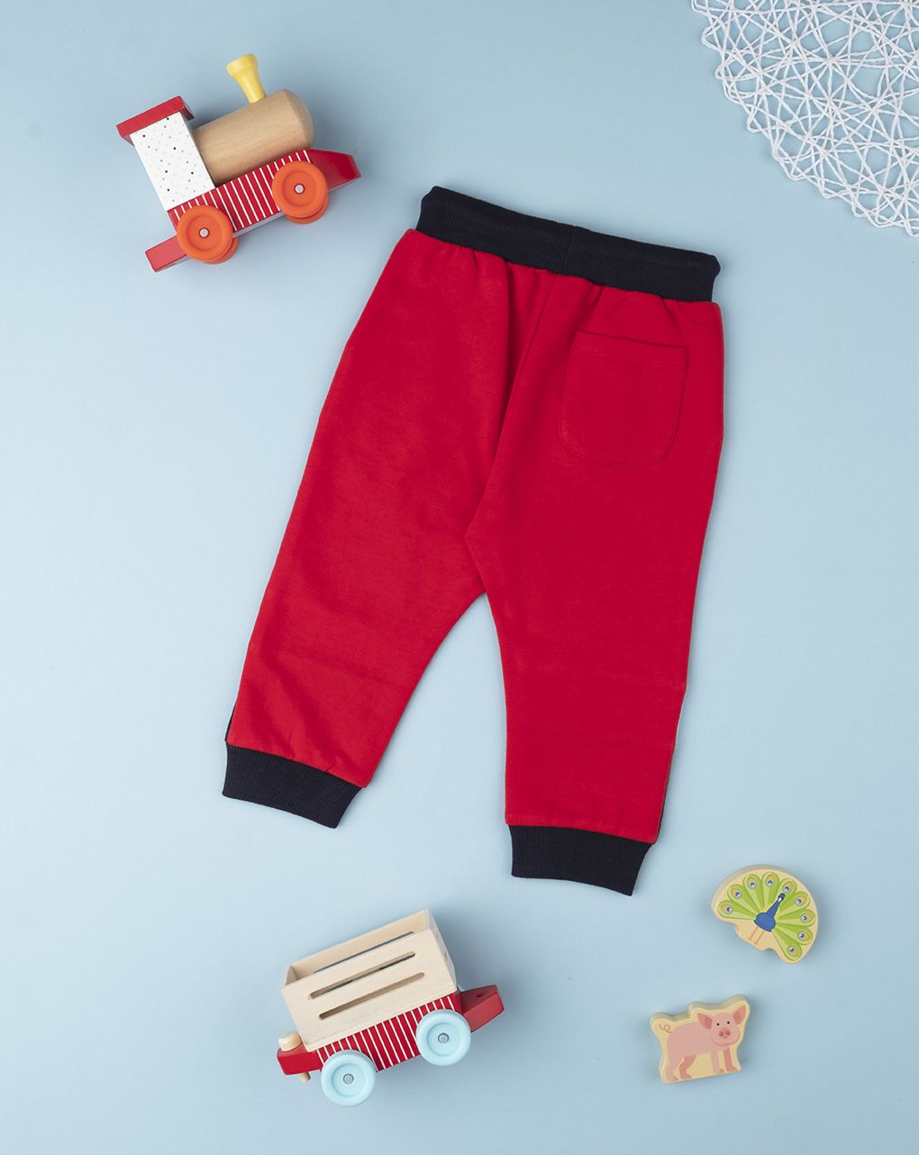 παντελόνι φόρμας κόκκινο με τον mickey για αγόρι - Prénatal