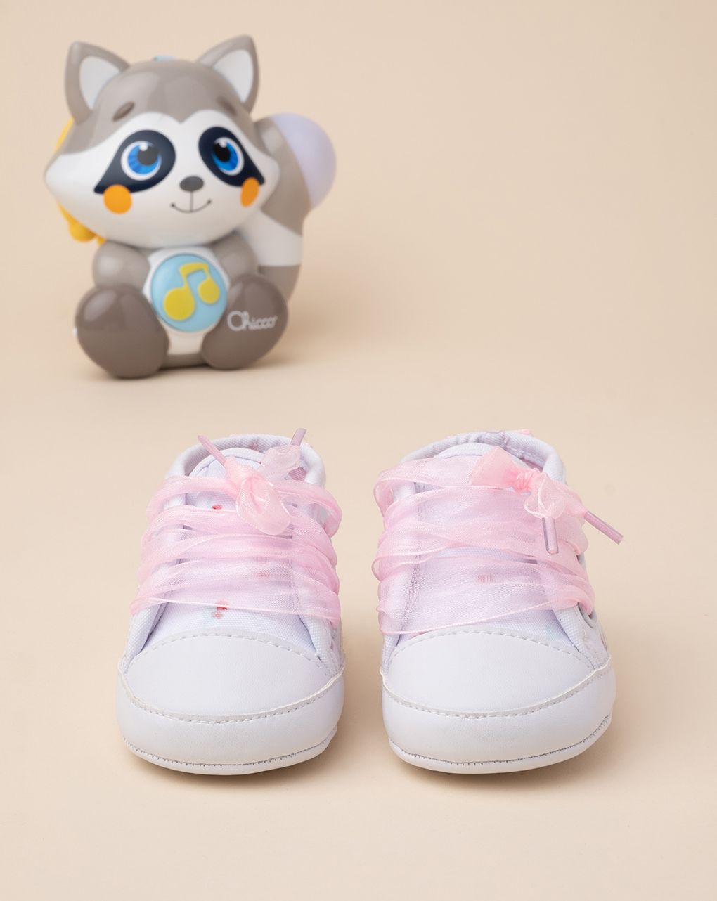 βρεφικά παπουτσάκια αγκαλιάς με λουλούδια για κορίτσι - Prénatal