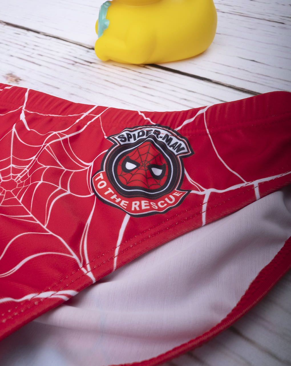 παιδικό μαγιό σλιπ κόκκινο με τον spiderman για αγόρι - Prénatal