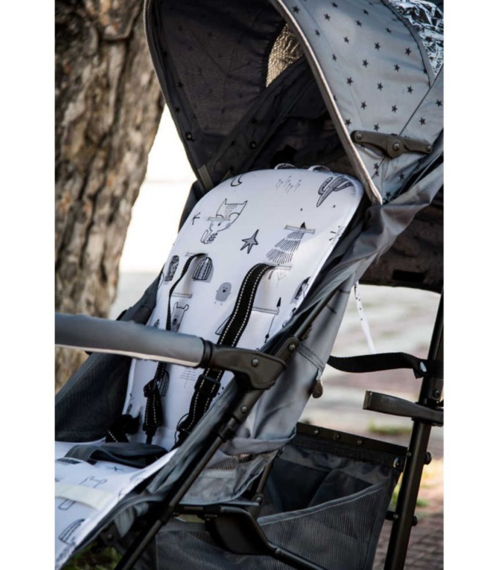 X-treme baby στρωμα καροτσιου διπλης οψεως 37 x 80 cm happy verde - Baby Bjorn