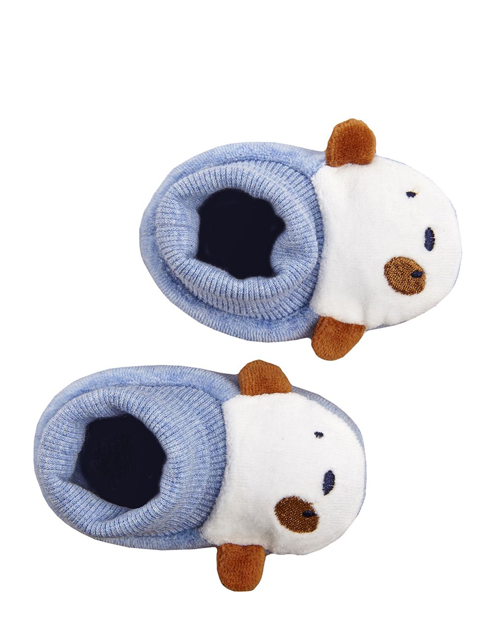 βρεφικά παπούτσια αγκαλιάς σενίλ σκυλάκι για αγόρι - Prénatal