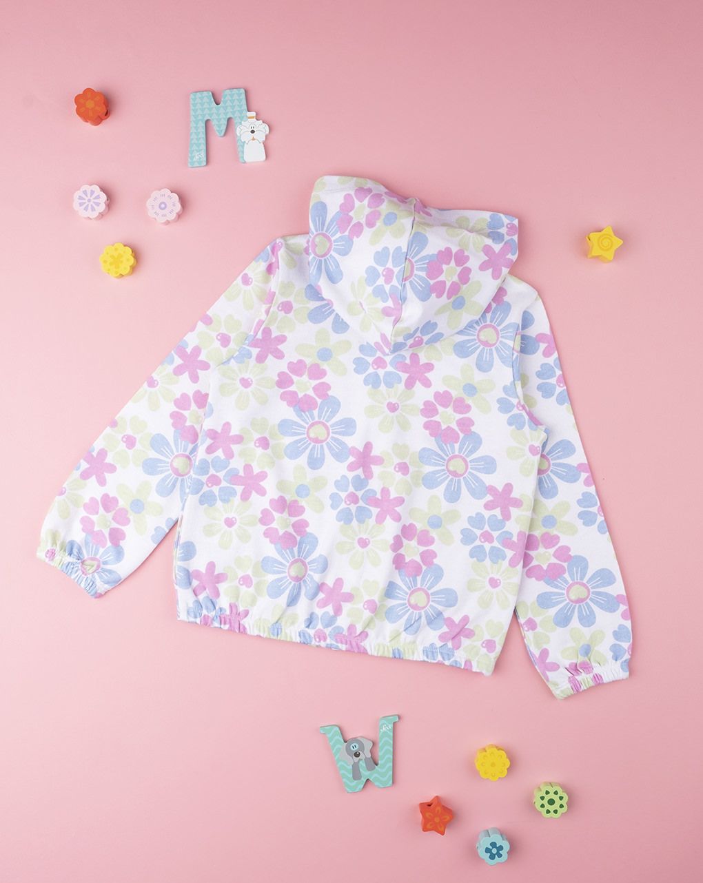παιδική ζακέτα φούτερ φλοράλ για κορίτσι - Prénatal