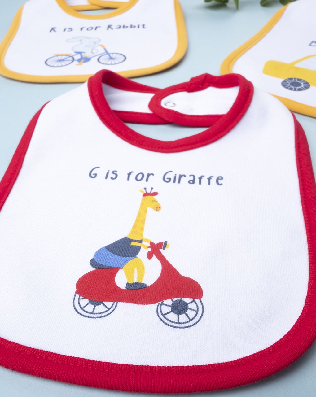 βρεφικές σαλιάρες με οχήματα πακέτο x5 τμχ για αγόρι - Prénatal