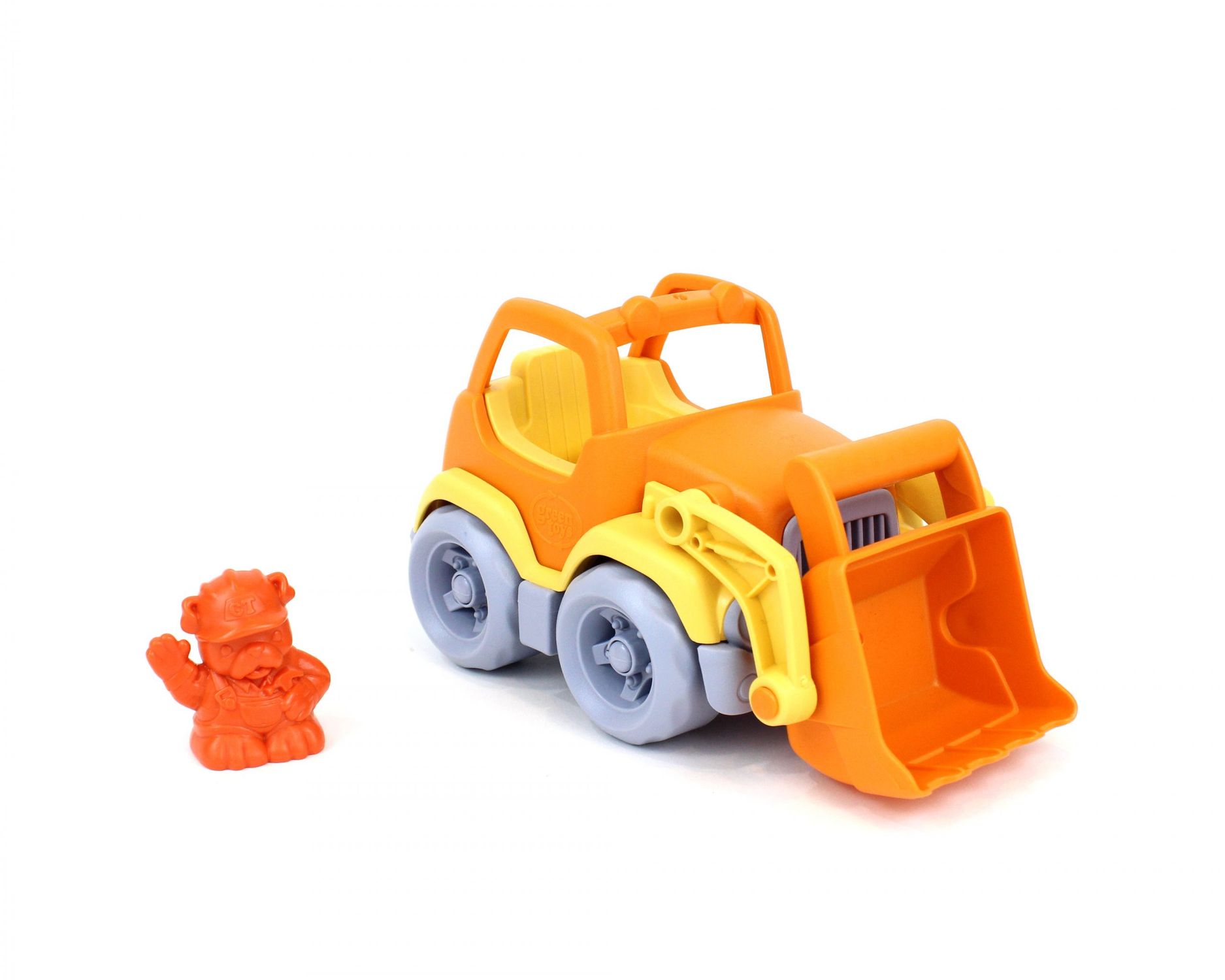 Green toys: εκσκαφέας φορτηγό πορτοκαλί/κίτρινο csco-1106 - Green Toys