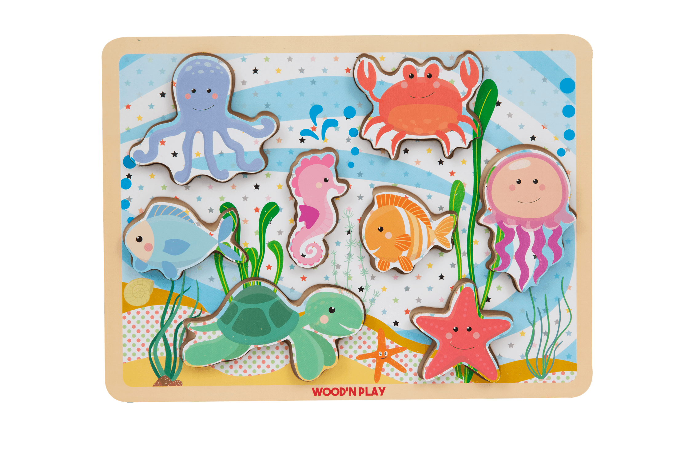 Wood n' play ξύλινα παζλ 3d (6 σχέδια) prg00430 - Wood'N Play