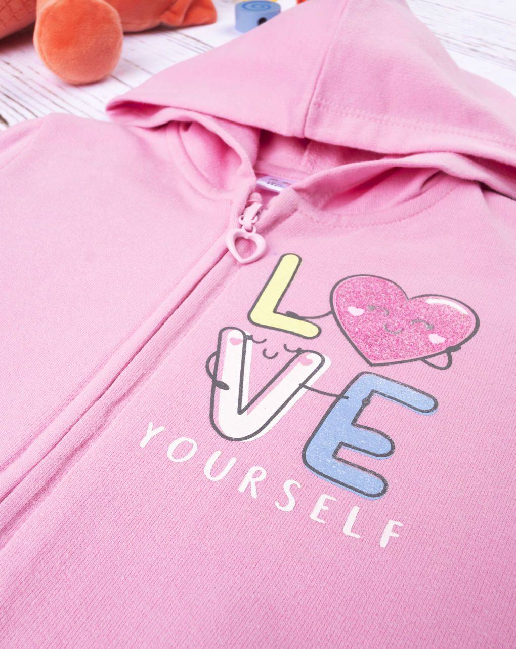 παιδική ζακέτα φούτερ ροζ για κορίτσι - Prénatal