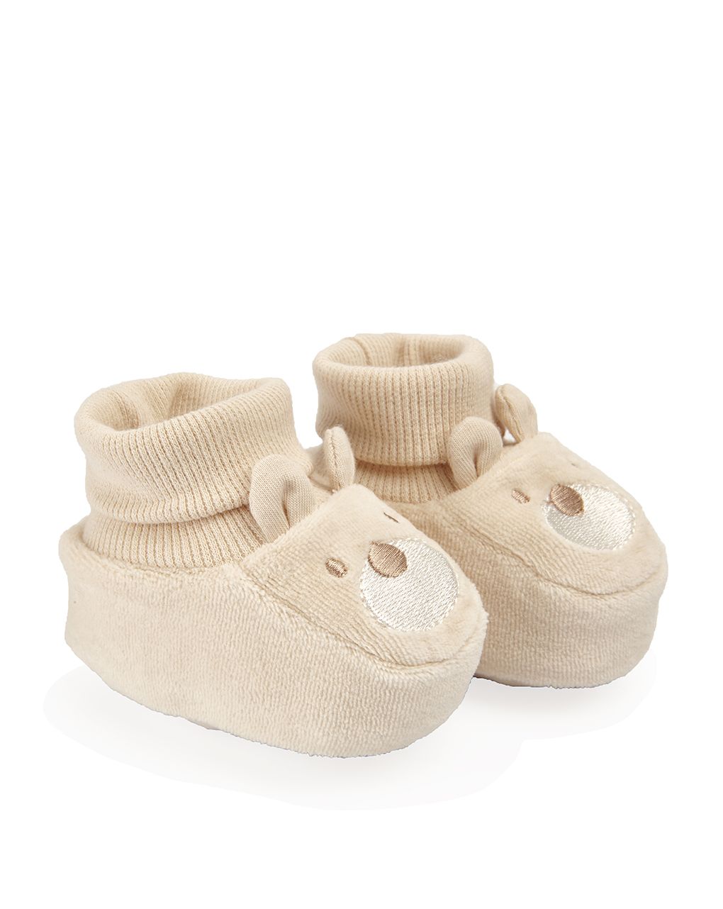 βρεφικά παπούτσια αγκαλιάς μαλακά σενίλ για αγόρι - Prénatal