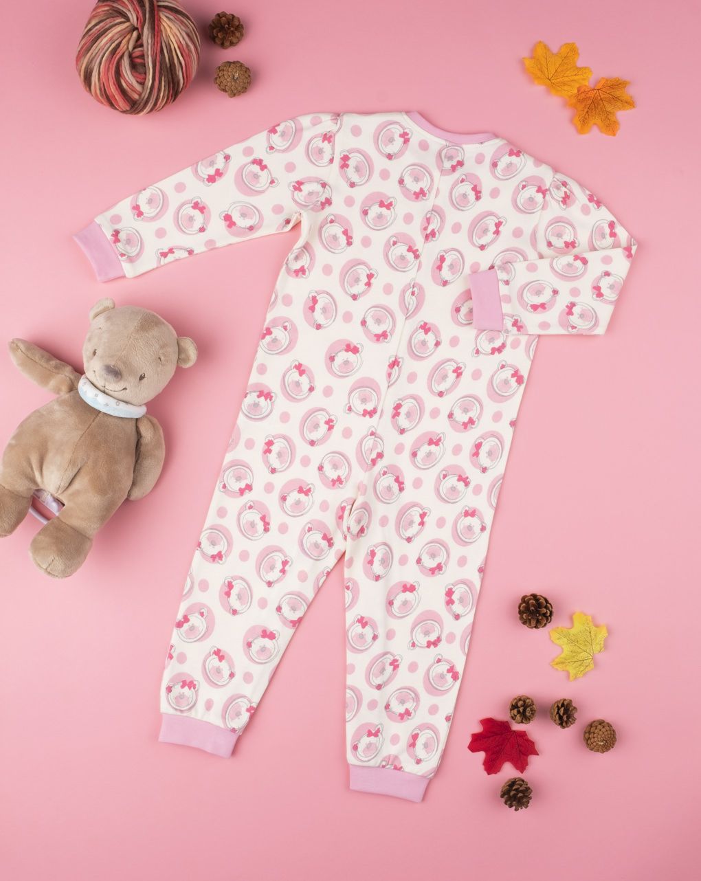 ολόσωμη πιτζάμα βαμβακερή για κορίτσι - Prénatal