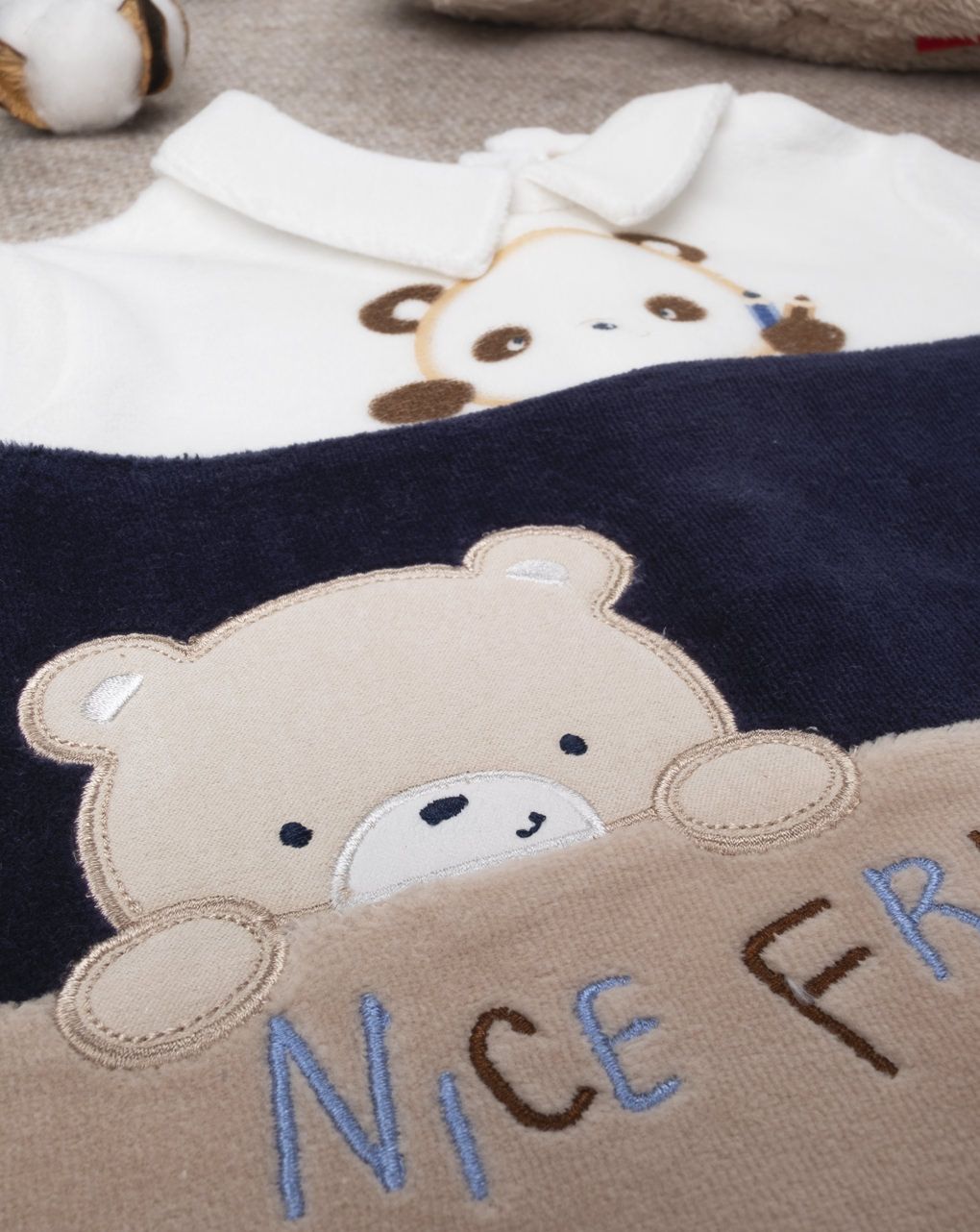 σετ μπλούζα και παντελόνι σενίλ για αγόρι - Prénatal