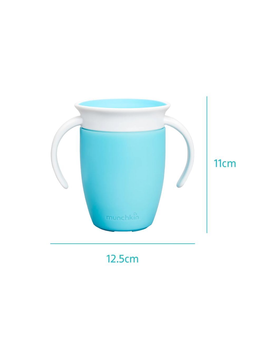 Munchkin εκπαιδευτικό ποτηράκι με λαβές miracle blue 207ml - Munchkin