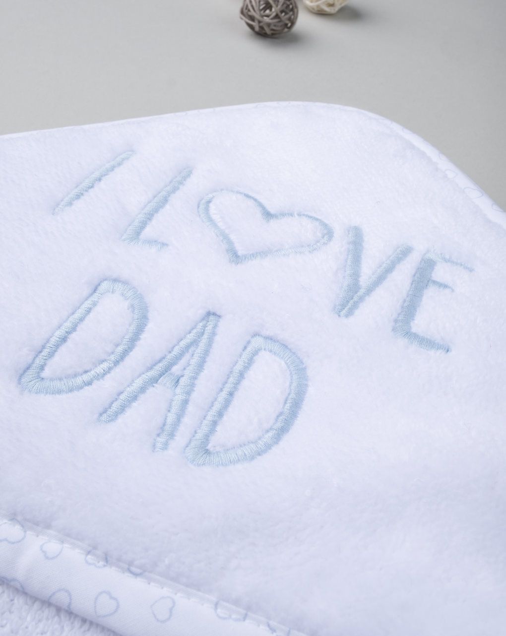 μπουρνουζοπετσέτα λευκή με παντόφλες για αγόρι - Prénatal