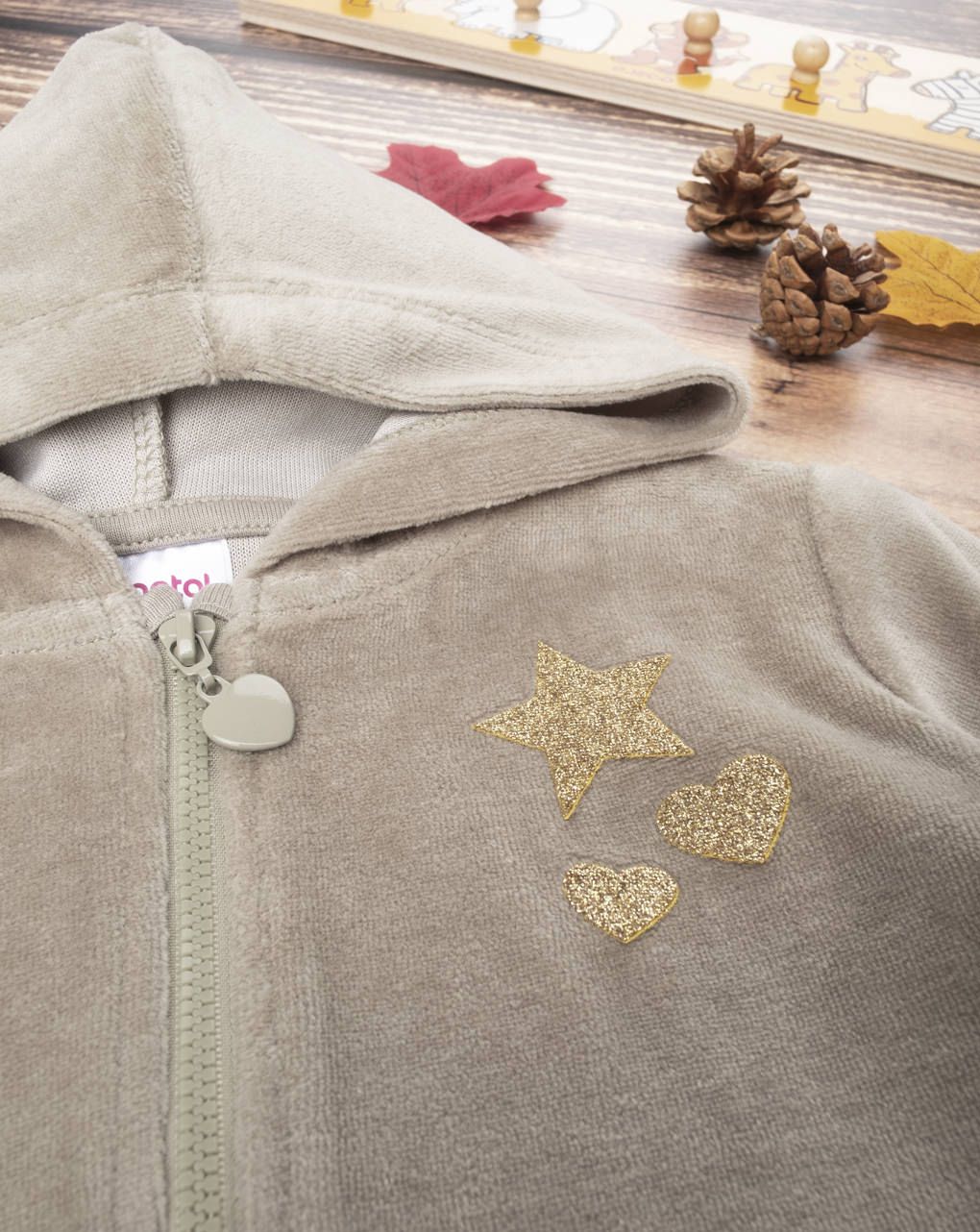ζακέτα φούτερ με κουκούλα για κορίτσι - Prénatal