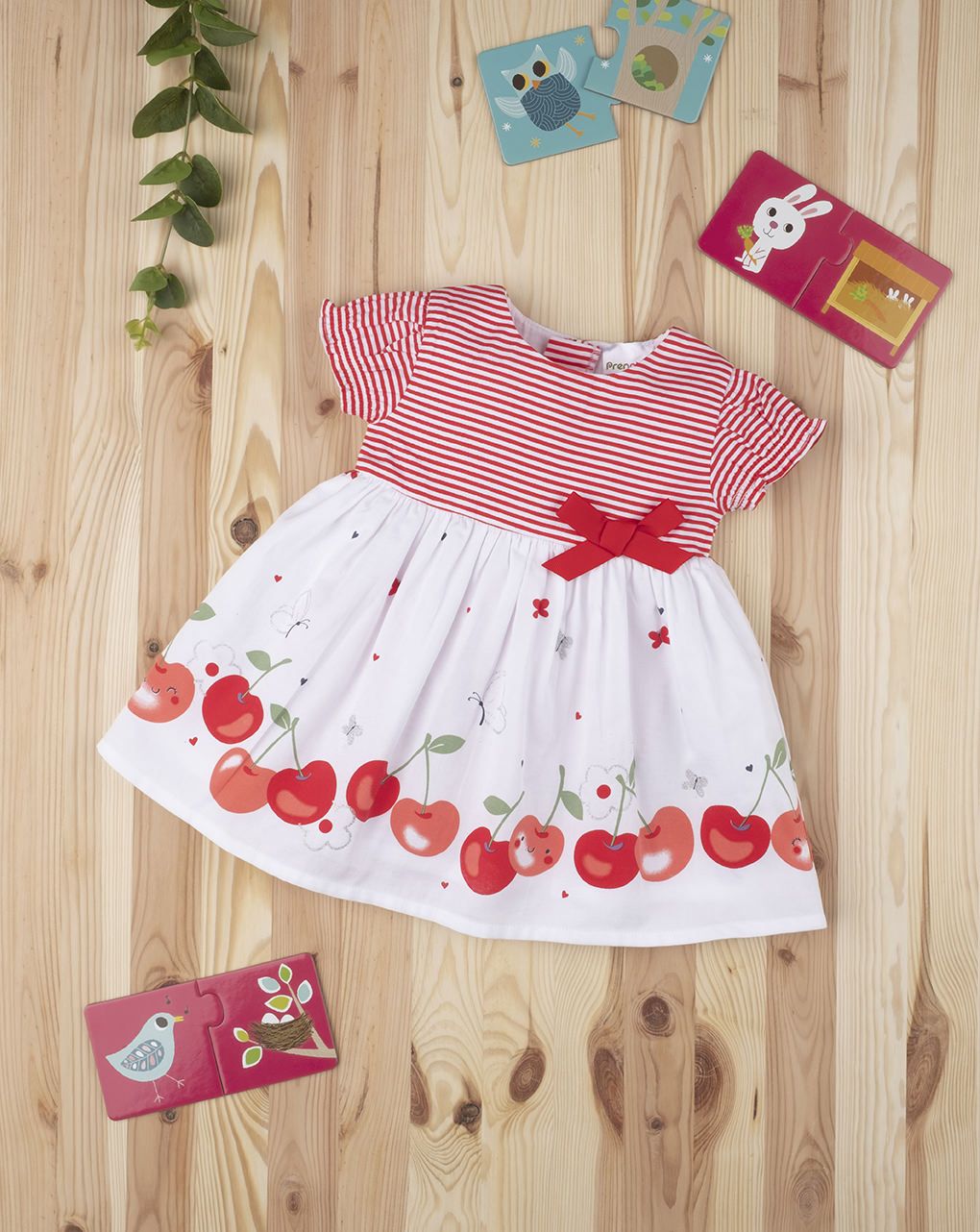 βρεφικό φόρεμα με κερασάκια για κορίτσι 690550 - Prénatal