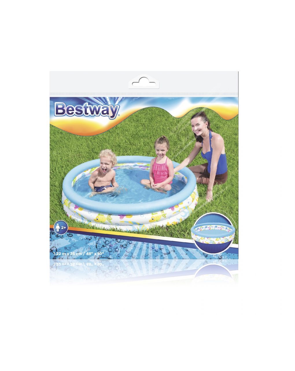 Bestway πισίνα κοράλια ψαράκια 122x25cm klt20569 - Bestway